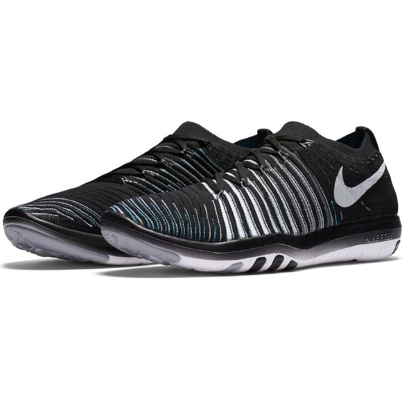 Nike Shoes - Nike Free Transformer Flyknit Running Shoe Size 7 Black / Blue